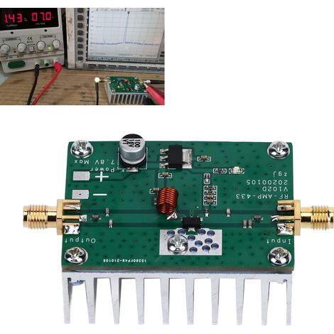 Carte amplificateur RF 433MHz 8W haute fréquence pour modules électroniques (1/5)