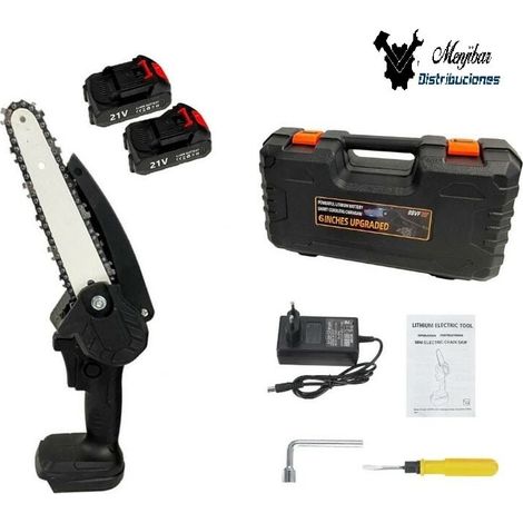 MINI MOTOSIERRA ELECTRICA CON 2 BATERIAS
