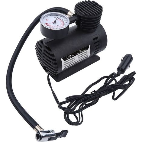Mini Compresseur d'Air Portable, Pompe de Gonflage de Pneu Électrique 12 Volts Voiture 300 PSI (1/5)
