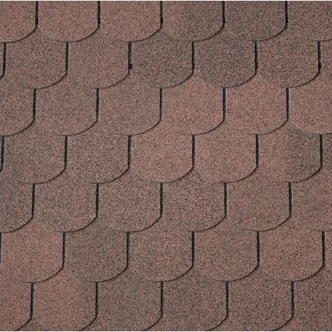 Easy Biber-Dachschindeln braun 80 x 33,6 cm Schindel Dachschindel Biberschwanz