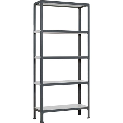 SimonRack Scaffale da Ufficio/Libreria, 1800x1000x300 mm, 5 Ripiani, 150 kg per Ripiano, Metallo Stile Industriale, Antracite – Simon Home (1/4)