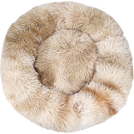 Panier moelleux pour animaux, panier rond en forme de donut pour petits chiens, panier doux et apaisant pour chiens et chats, panier confortable pour chat, diamètre extérieur 40 cm (1/5)