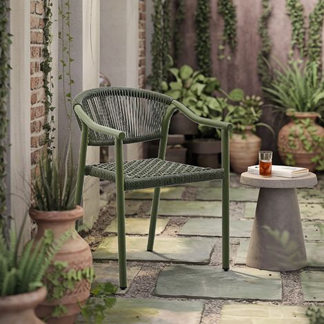 Sedie da giardino con braccioli Barbara verdone 1 sedia (1/3)