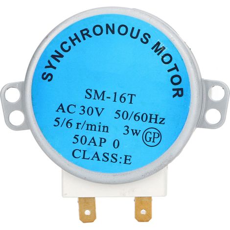 Moteur tourne-plateau micro-ondes SM 16T, moteur synchrone d'origine en aluminium et cuivre, 30V AC pour four Galanz, compatible plateau en verre (1/5)