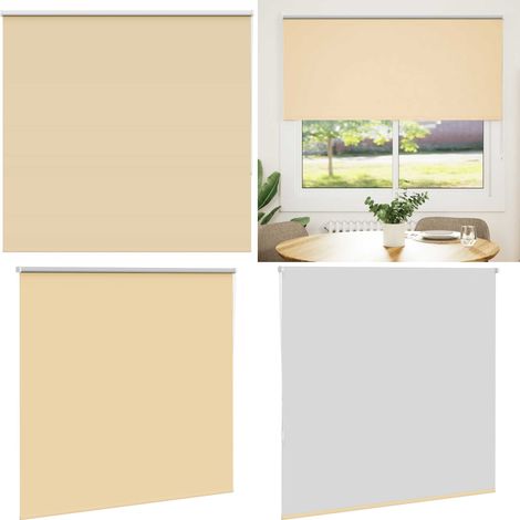 vidaXL Verdunkelungsrollo Beige 165x150 cm Stoffbreite 161,6 cm (1/5)