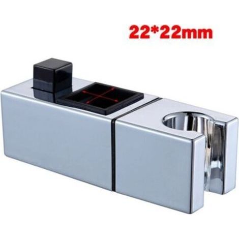 Soporte para ducha, barra de ducha, elevador de asiento de ducha, asiento fijo, accesorios de ducha, accesorios de baño, soporte para ducha (tubo cuadrado de 22 x 22 mm) (1/4)