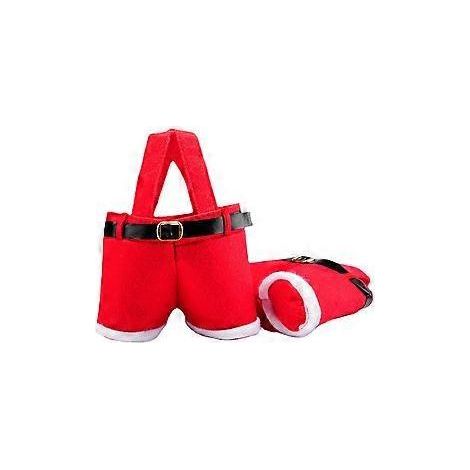 SZTXJ 1 Stück Kreativtasche, Tasche im Weihnachtsmannhosen-Stil, hübsche Geschenktüten, Strumpffüllbeutel, Weihnachtsgeschenk