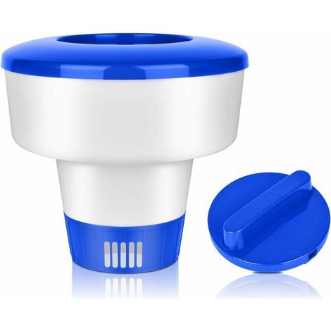 8 Pouces Distributeur Flottant, Distributeur de Chlore pour Piscine, Diffuseur de Chlore, Diffuseur Chlore Piscine, Diffuseur Flottant Piscine pour Piscine/Spa/Aquariums (8 Pouces) (1/5)