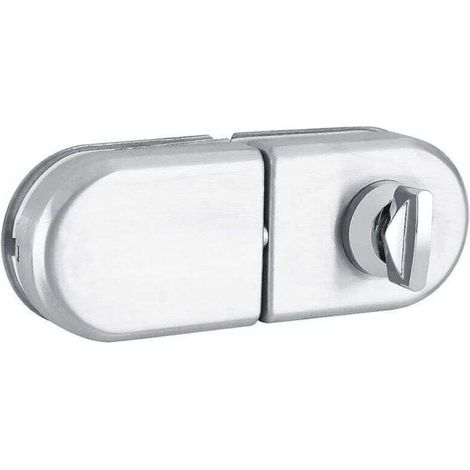 Loquet en acier inoxydable de serrure de porte de demi-cercle de 10-12 mm avec des clés (1/4)