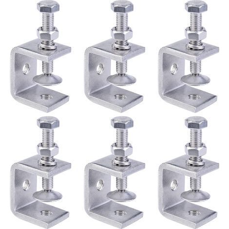 Lot 6 Petites Pinces C Acier Inoxydable – 15-38 mm – Soudage, Charpentier, Ébénisterie (1/5)