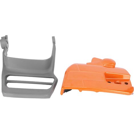 Protection latérale de frein de chaîne et protège-main compatibles avec les tronçonneuses Husqvarna 340, 345 et 350 (1/5)