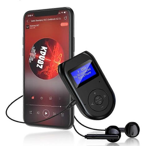 Émetteur/récepteur Bluetooth BT11 : adaptateur Bluetooth 5.0 sans fil 3 en 1 avec écran et adaptateur audio à faible latence. (1/5)