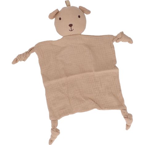 Couverture de sécurité pour bébé en gaze de coton doux, séchage rapide et lavable, jouet de sécurité pour nouveau-né, kaki (1/5)