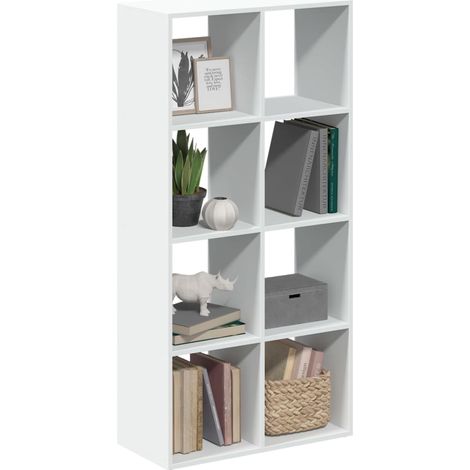 Raumteiler Bücherregal Weiß 69,5 x 29 x 137,5 cm Holzwerkstoff