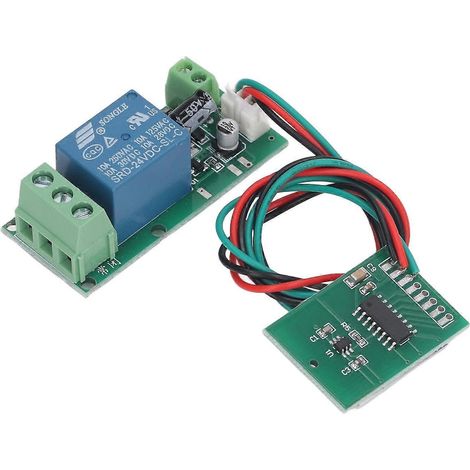 Module de touche tactile capacitive unidirectionnelle à verrouillage automatique, programmable, bouton d'alimentation d'ordinateur, 24 V CC
