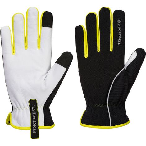 Guantes para mecánicos PW3 Winter Negro/Amarillo invierno A776 M