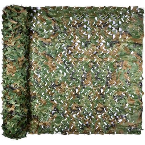 Filet de protection solaire camouflage - 500 x 400 cm - Filet camouflage - Camo - Filet de jardin - Filet d'ombrage camouflage pour la protection solaire - Toile d'ombrage - Camonet - Pour usage extér (1/5)
