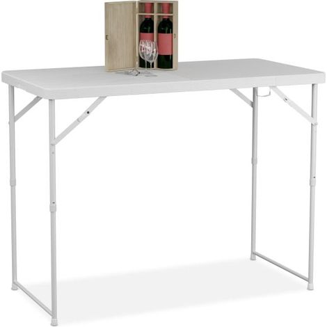 Folding garden table, height adjustable (1/5)