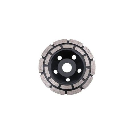 125 x 22,2 mm Doppelreihige Diamantschleifscheibe für Beton, Universal-Diamantschleifscheibe zum Schleifen von Beton, Stein, Granit, Estrich, Mauerwerk, universell einsetzbar (1/5)