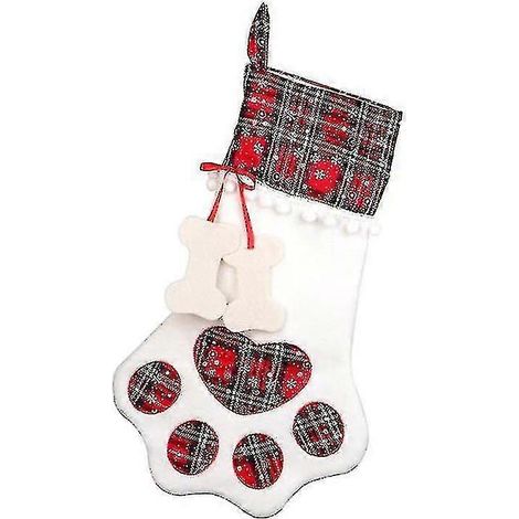 Chaussette de Noël pour chien, jarretière de Noël à suspendre, grandes pattes, décoration de Noël (1/5)