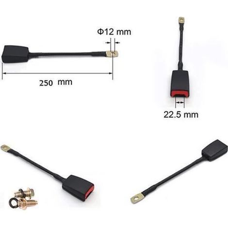 Ceinture de sécurité 3 points réglable escamotable automatique – Compatible véhicules – Longueur 137cm – Largeur 4.7cm – Système d'attache rapide