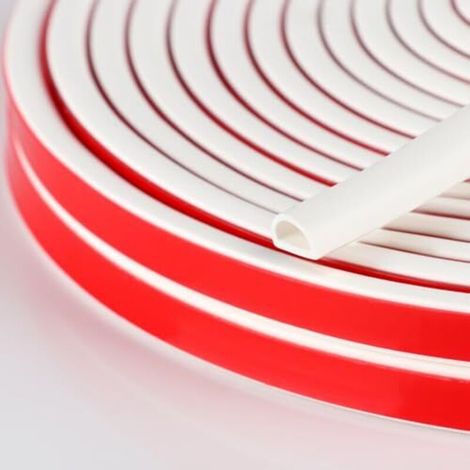 Self-adhesive silicone D-shaped door seal for door frame and window seal, 6 m (1/5)
