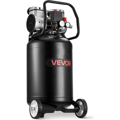 Compresseur à Air 50 L Compresseur à Air Vertical sans Huile pour Réparation Automobile, Gonflage de Pneus, Peinture de Pistolet, Clouage Bois, sur Roues, 1,5 kW, 113 L/min 6,2 bar, Max. 8 bar (1/5)