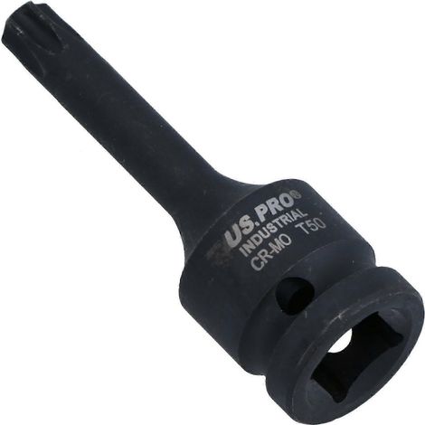 Douille Torx/étoile mâle extra longue T50 x 78 mm, entraînement 1/2", Bergen (1/4)