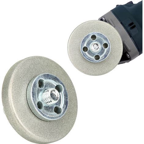 Schleifscheibe mit 5,6 cm Durchmesser, hochharter Schärfstein für Hobelwerkzeuge, Bohrmaschinen, Scheren, Körnung 180 (1/5)