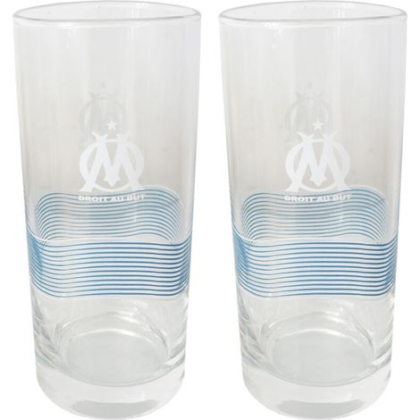 2 verres à eau Olympique de Marseille (1/2)