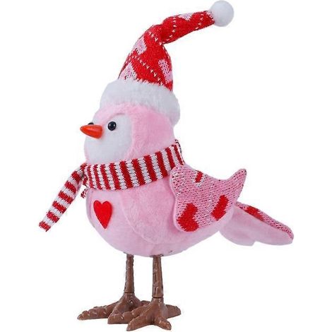 Beleuchtete Vogeldekoration, stehende Tierfigur, dekorative Fensterfigur, Weihnachtsschmuck