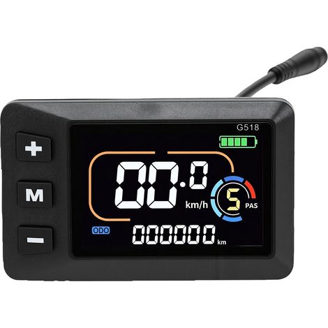 Écran LCD pour vélo électrique, rétro-éclairage LED, compteur de vitesse, odomètre, remplacement pour Yozma In 10 Dirt (1/5)