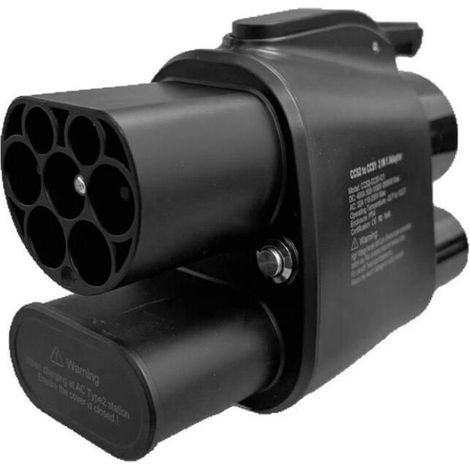 Adaptateur CCS2 Vers CCS1 pour Voiture, Chargeur EV, Adaptateur de Connexion CA+CC 250 A, Adaptateur de Charge Rapide pour Véhicule électrique. (1/2)
