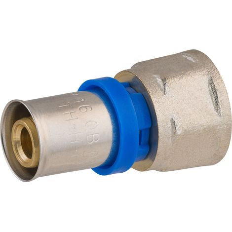 Noyon & Thiebault – Raccord femelle fixe à sertir pour tube multicouche – Entrée mâle 15x21 – Ø16 – Norme NF – Résistance jusqu'à 10 bar (1/5)
