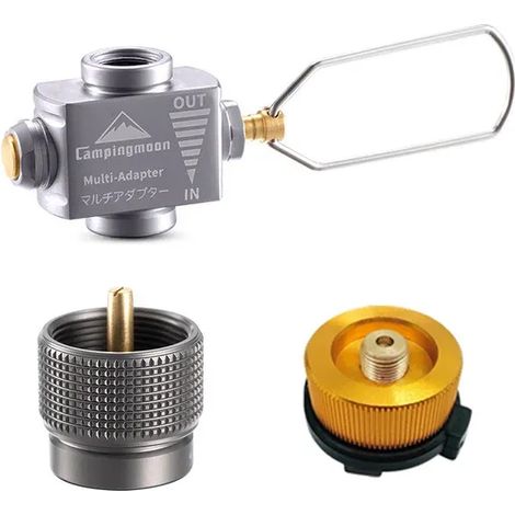 Adaptateur pour réchaud de camping portable, bouteille de propane, brûleur à gaz standard américain, cartouche, équipement de camping, réchauds de cuisine portables (1/5)