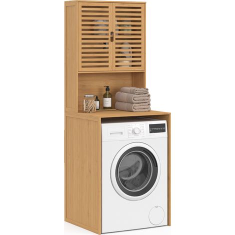 BEA Bambus Waschmaschinenoberschrank mit Schrank (1/5)