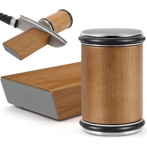 Aiguiseur de couteaux avec roues - Aiguiseur de couteaux - Le kit d'outils d'affûtage de couteaux comprend une pierre à aiguise (1/5)