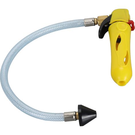 Pistolet de débouchage fileté pour cartouche CO2 avec flexible, nettoyeur puissant pour ligne de condensation de climatisation, ABS jaune (1/5)