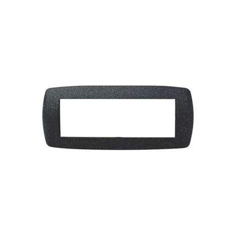 1PZ PLACCA 6 POSTI "MILLENNIUM" NERA - 6 posti - mm.199x84h. (7846.T.N)