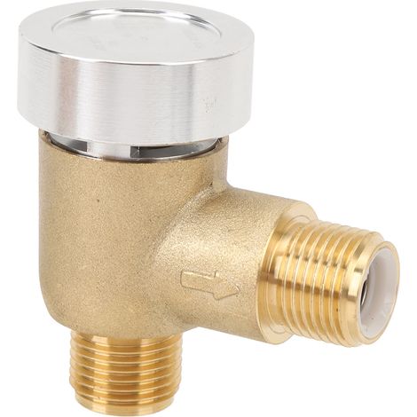 Ortviai Robinet anti-retour pour camping-car en laiton 571 VAC CHK A – étanche, 1/2 pouce NPT, pour système de cuve noire (1/5)