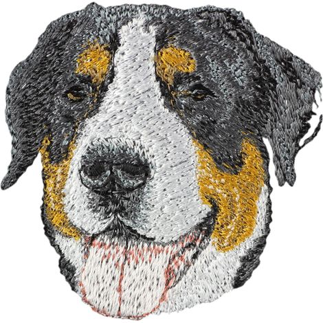 Gran Boyero Suizo: parche con forma de perro, parche bordado, decoración única para mochila de Art-Dog (1/3)
