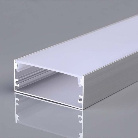 V-Tac – Profilé aluminium pour bande LED – Longueur 2000 mm – Largeur 50 mm – Épaisseur 20 mm – Finition satinée (1/2)