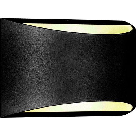 Aplique LED de pared Bridgelux V-TAC de 10 W, doble haz, negro, blanco natural, IP54 (1/5)