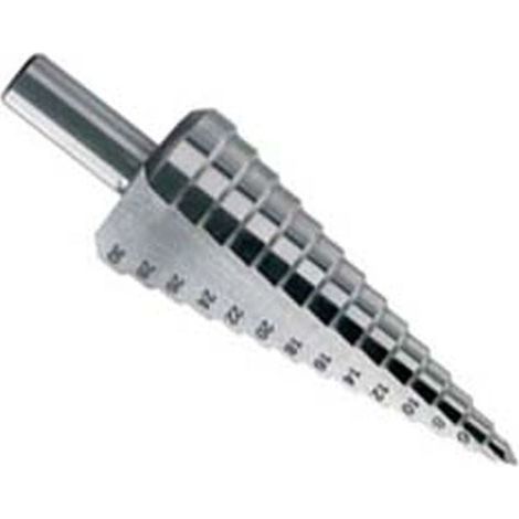 Fresa conica graduata hss-g - Misure: Ø mm 4/20 gambo mm 10x85 9 gradini