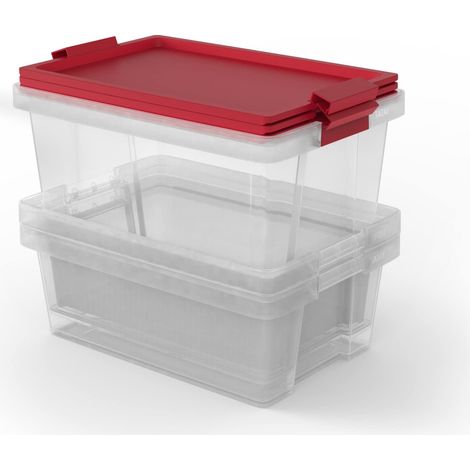 Boîtes de Rangement avec Couvercle Multiusage, Plastique sans BPA (1/3)