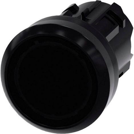 Siemens 3SU10010AB100AA0 3SU1001-0AB10-0AA0 Pulsante illuminato Anello frontale in plastica, rotondo Pulsante Nero 1 pz (1/4)