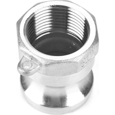 Adaptateur de pompe à eaux usées en acier inoxydable DN20 3/4" mâle type camlock avec filetage femelle pour tuyau (1/5)
