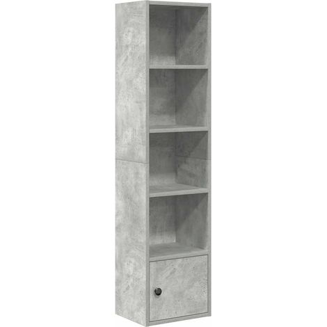 Maison Exclusive - Bücherregal Betongrau 31x24x127 cm Holzwerksto