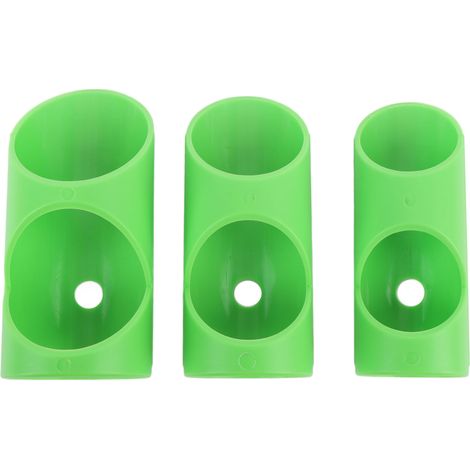 3 pièces outil coupe tuyau mousse ABS gabarit guide découpe isolation tube alignement précis maison industrie vert (1/5)