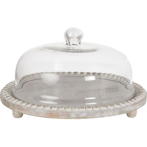 Cake Stand DENDERA Mango Wood Light Brown (1/5)